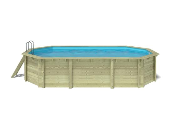 Vente Unique Piscine En Bois Nemo 7 3x3 97 - H.1 45 M - Avec Filtration - BAS7305OSPI - ALTANKA