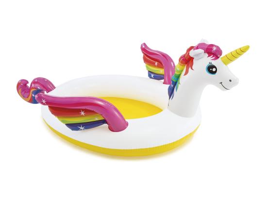 vente unique Piscine Enfant Fontaine "Licorne" 272cm Multicolore