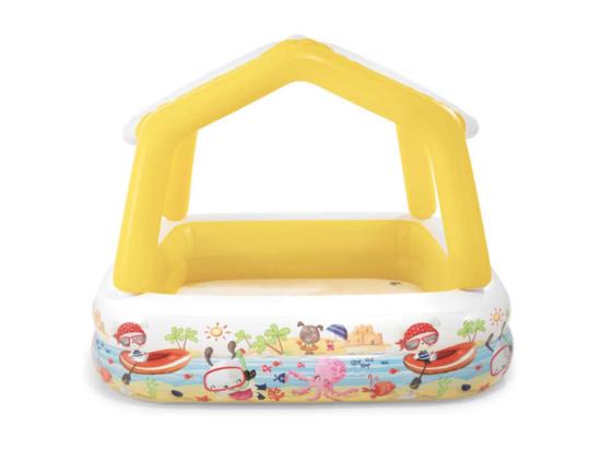 Vente Unique Piscine Gonflable "Pare-Soleil' 157cm Bleu