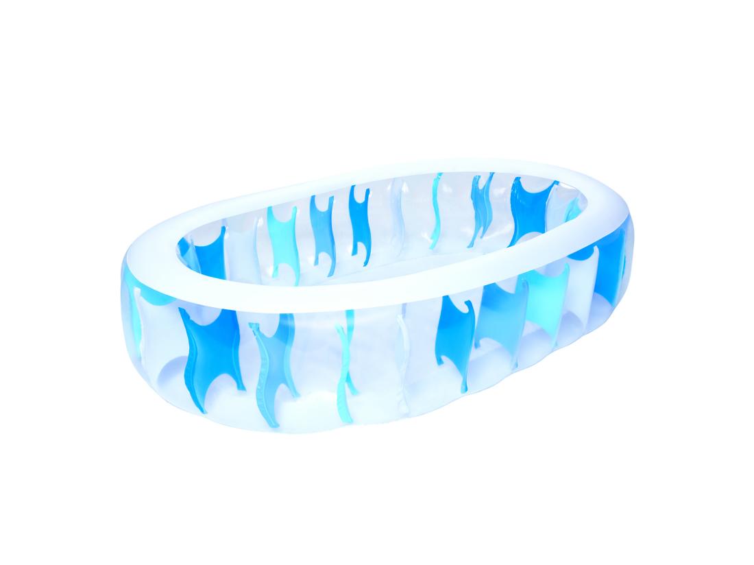 vente unique Piscine Gonflable pour Enfants Bestway Elíptica 229x152x51 cm Bleu