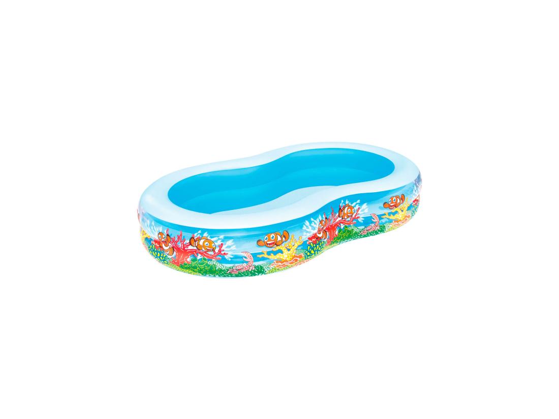 Vente Unique Piscine Gonflable Pour Enfants Bestway Fond Marins 262x157x46 Cm