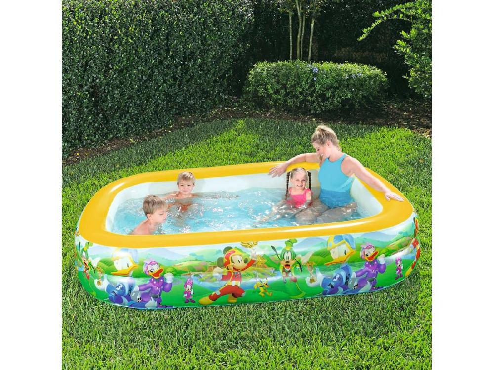 Vente Unique Piscine Gonflable Pour Enfants Bestway Mickey And The Roadster Racers Family 262 X 175 X 51 Cm
