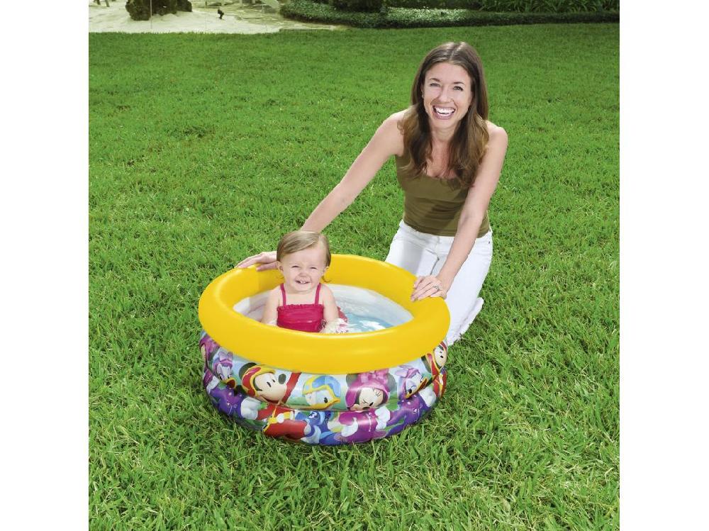 Vente Unique Piscine Gonflable Pour Enfants Bestway Mickey Et Les Roadster Racers Baby 70x30 Cm