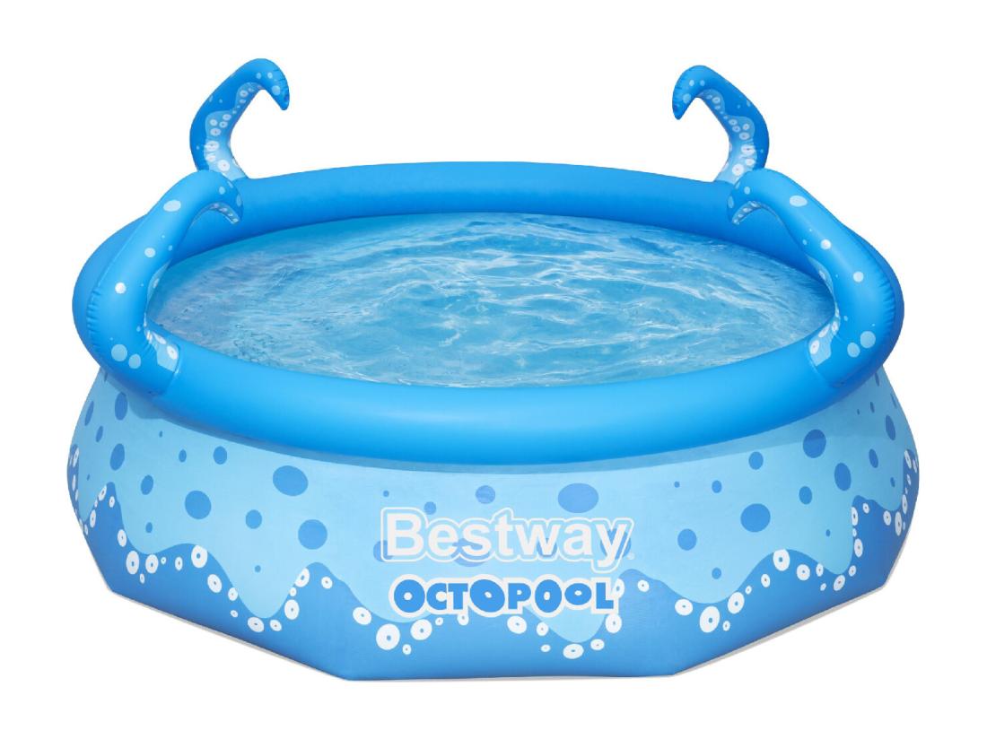 vente unique Piscine Gonflable pour Enfants Bestway OctoPool 274x76 cm avec 4 Tentacules Couleur Bleu avec Capacité de 3153 Litres