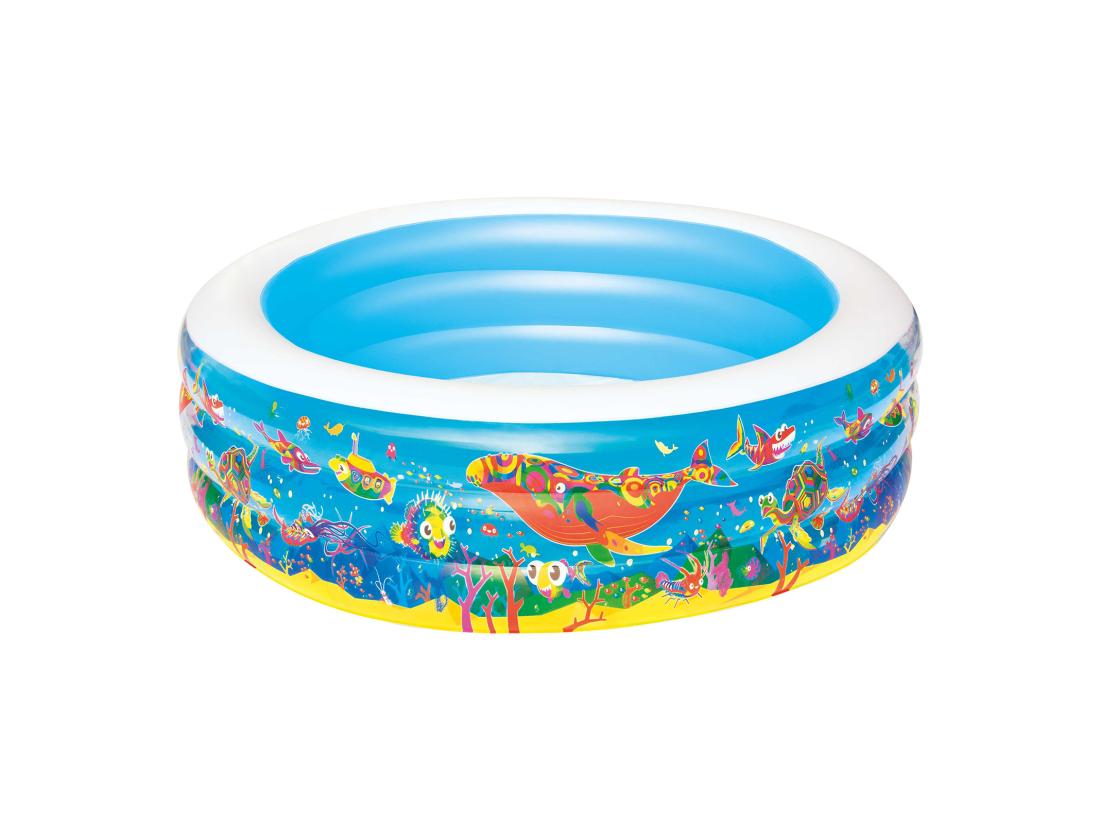 Vente Unique Piscine Gonflable Pour Enfants Bestway Play Aquarium 196x53 Cm