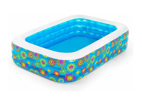 vente unique Piscine Gonflable Pour Enfants Bestway Rectangulaire Fleurs 229x152x56 cm