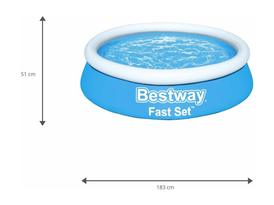 Vente Unique Piscine Gonflable Pour Enfants Fast Set Bestway Ma Première Piscine 183x51cm