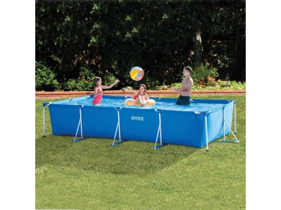 Vente Unique Piscine Hors Sol Rectangulaire 450x220x84 Cm Avec Pompe