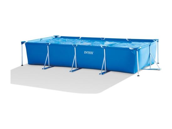 Vente Unique Piscine Hors Sol Rectangulaire 450x220x84 Cm Avec Pompe