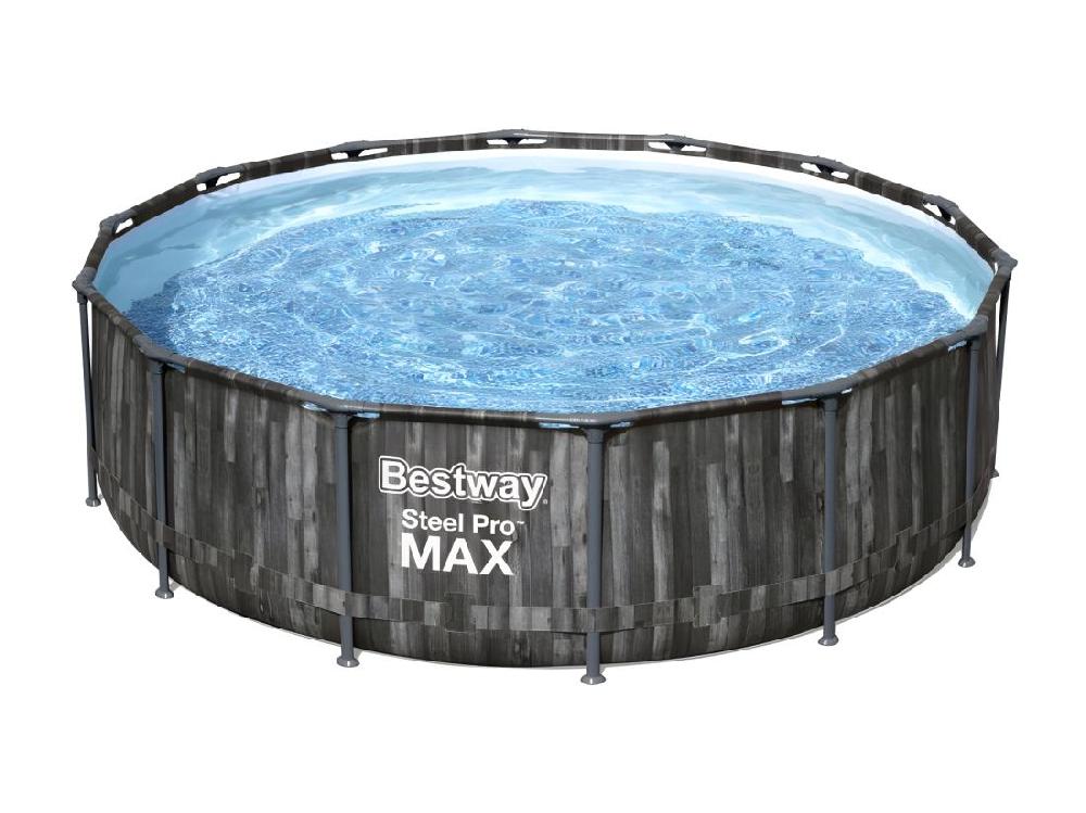 vente unique Piscine hors sol Steel Pro Max - 427 x 107 cm - Filtre à cartouche