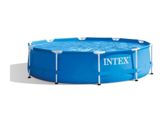 Vente Unique Piscine Hors-Sol Tubulaire "Métal Frame" 305x76cm Bleu