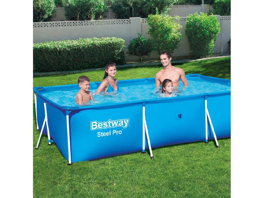 Vente Unique Piscine Hors-Sol Tubulaire Pour Enfants Bestway Deluxe Splash Frame Pool 300x201x66 Cm
