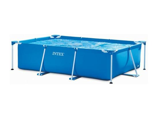 Vente Unique Piscine Hors-Sol Tubulaire Rectangulaire "Métal Frame" 300x200cm Bleu