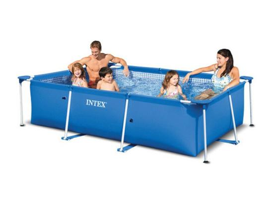 vente unique Piscine Hors-Sol Tubulaire Rectangulaire "Métal Frame" 300x200cm Bleu