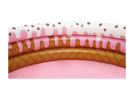 Vente Unique Piscine Pataugeoire 3 Anneaux Gonflables Ronde - Sundae Funday - 160 X 38 Cm