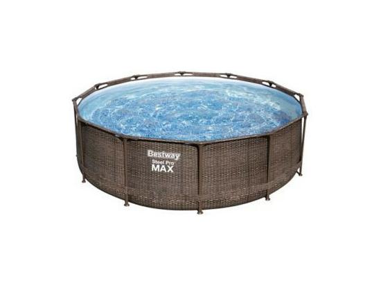 Vente Unique Piscine Ronde Hors Sol Tubulaire Bestway Avec Filtre - 366 X 100 Cm