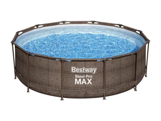 vente unique Piscine ronde hors sol tubulaire Bestway avec filtre - 366 x 100 cm