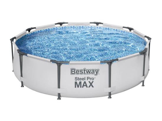 Vente Unique Piscine Ronde Steel Pro Max - 305 X 76 Cm - Bleu