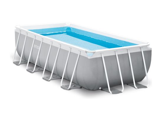 Vente Unique Piscine Tubulaire Prism Frame Rectangulaire 4 00 X 2 00 X 1 00 M - Intex