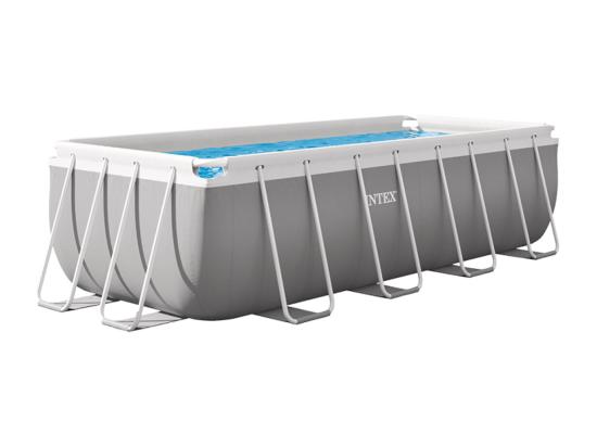 Vente Unique Piscine Tubulaire Prism Frame Rectangulaire 4 00 X 2 00 X 1 22 M - Intex
