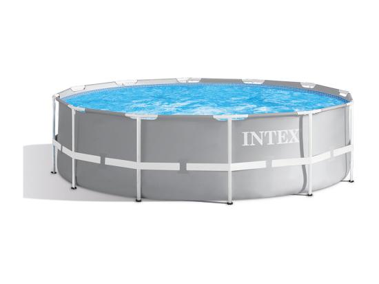 Vente Unique Piscine Tubulaire Prism Frame Ronde 3 66 X 1 22 M - Intex