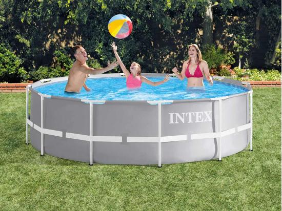 vente unique Piscine tubulaire Prism Frame ronde 3 66 x 1 22 m - Intex