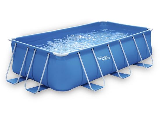 Vente Unique Piscine Tubulaire Rectangle- LUDO 1 - 4 X 2 X 1 M - Filtration à Cartouche