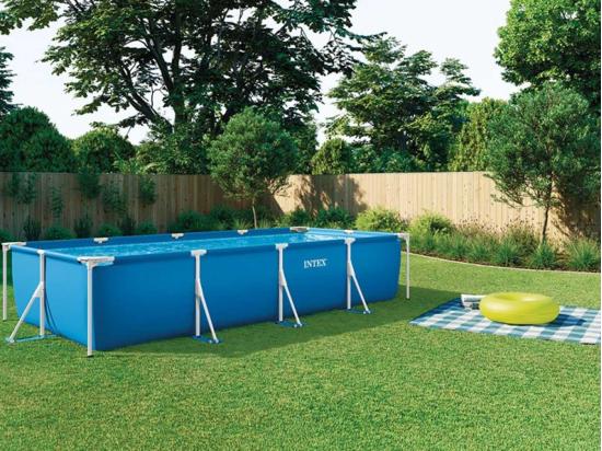 Vente Unique Piscine Tubulaire Rectangulaire 4 50 X 2 20 X 0 84 M - Intex