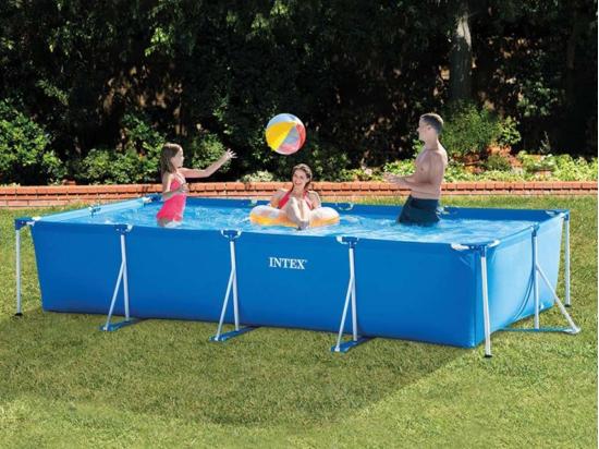 Vente Unique Piscine Tubulaire Rectangulaire 4 50 X 2 20 X 0 84 M - Intex