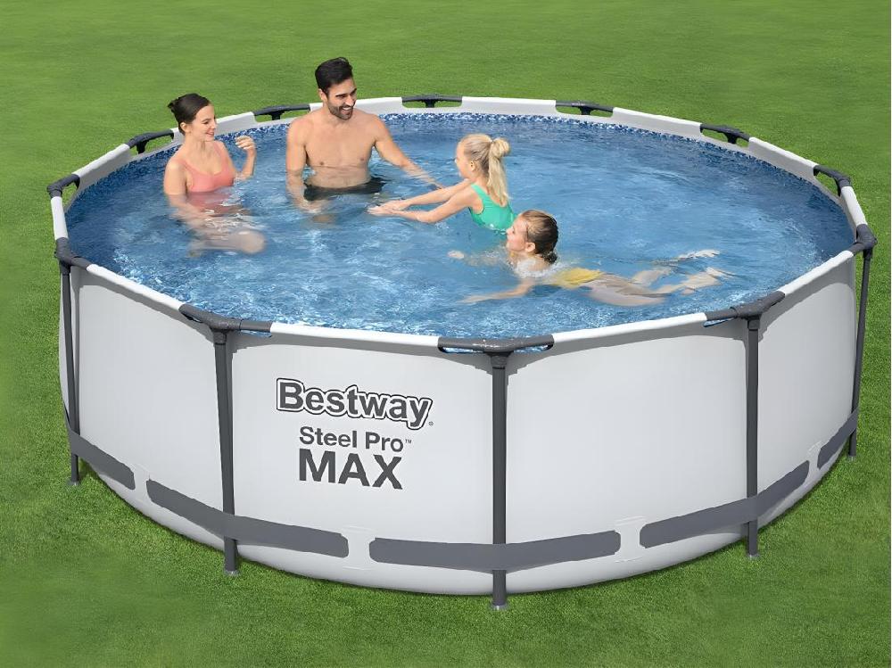 Vente Unique Piscine Tubulaire Steel Pro Max Ronde 3 66 X 1 00 M - Bestway