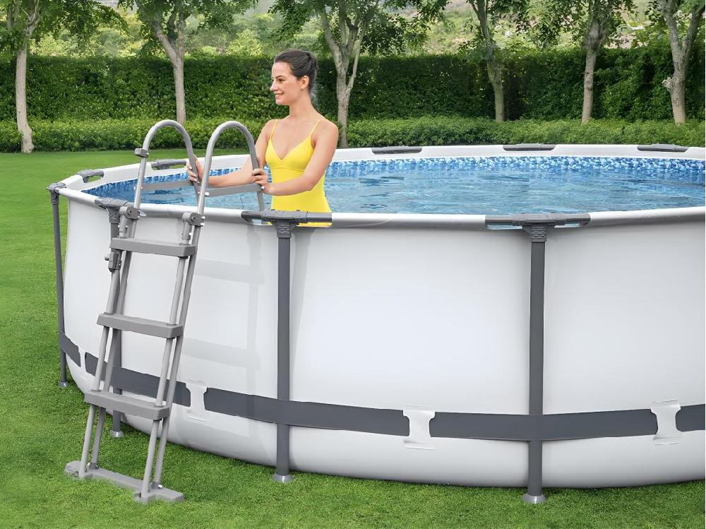 Vente Unique Piscine Tubulaire Steel Pro Max Ronde 3 66 X 1 00 M - Bestway
