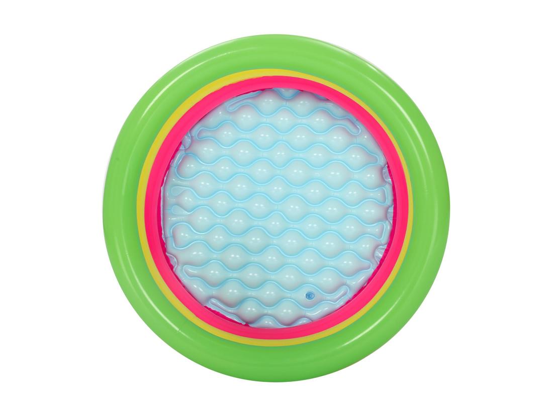Vente Unique Piscinette Arc En Ciel Ronde 3 Boudins - D 70 X H 24 Cm