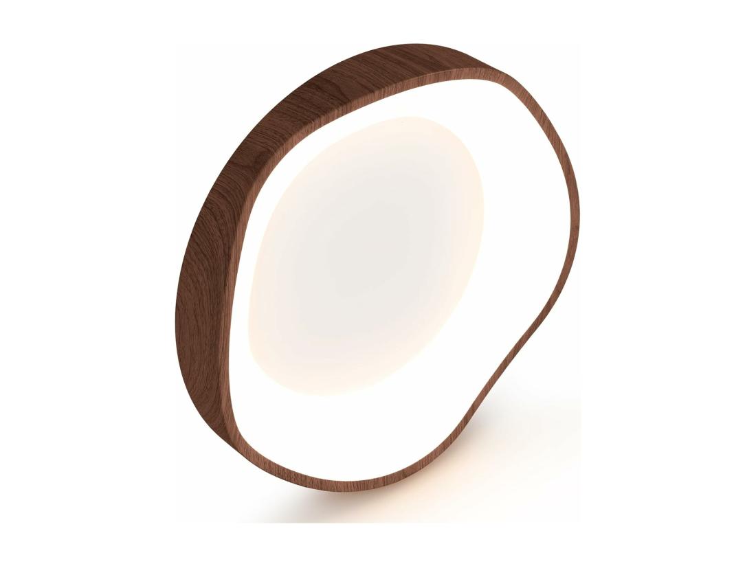Vente Unique Plafonnier Led 24w éclairage De Plafond 3000k à Lumière Chaude ø41 5cm Marron