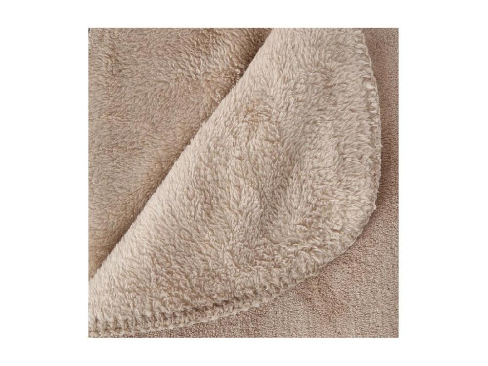 Vente Unique Plaid Microfibre Beige Lin 180 X 230 Cm