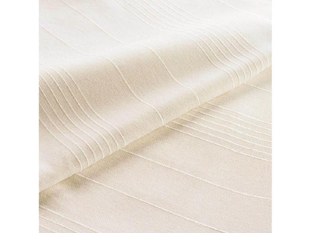 Vente Unique Plaid Uni En Coton "Lucile" 180x220cm Naturel