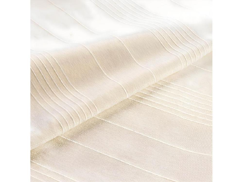 Vente Unique Plaid Uni En Coton "Lucile" 180x220cm Naturel