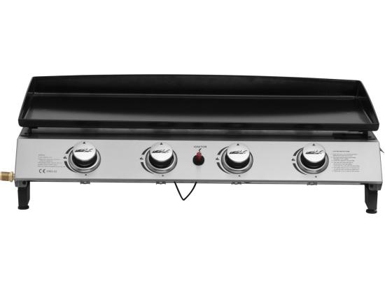 Vente Unique Plancha Gaz 4 Brûleurs "Jolly" - 10 Kw - Gris