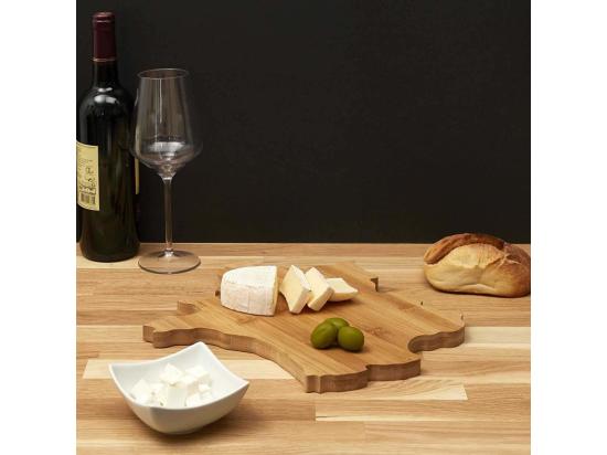 Vente Unique Planche De Présentation Bois "France" 31cm Naturel