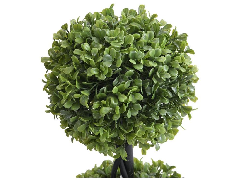 Vente Unique Plante Artificiel Buis 3 Boules Avec Pot - H. 90 X D. 18 Cm -PILANA
