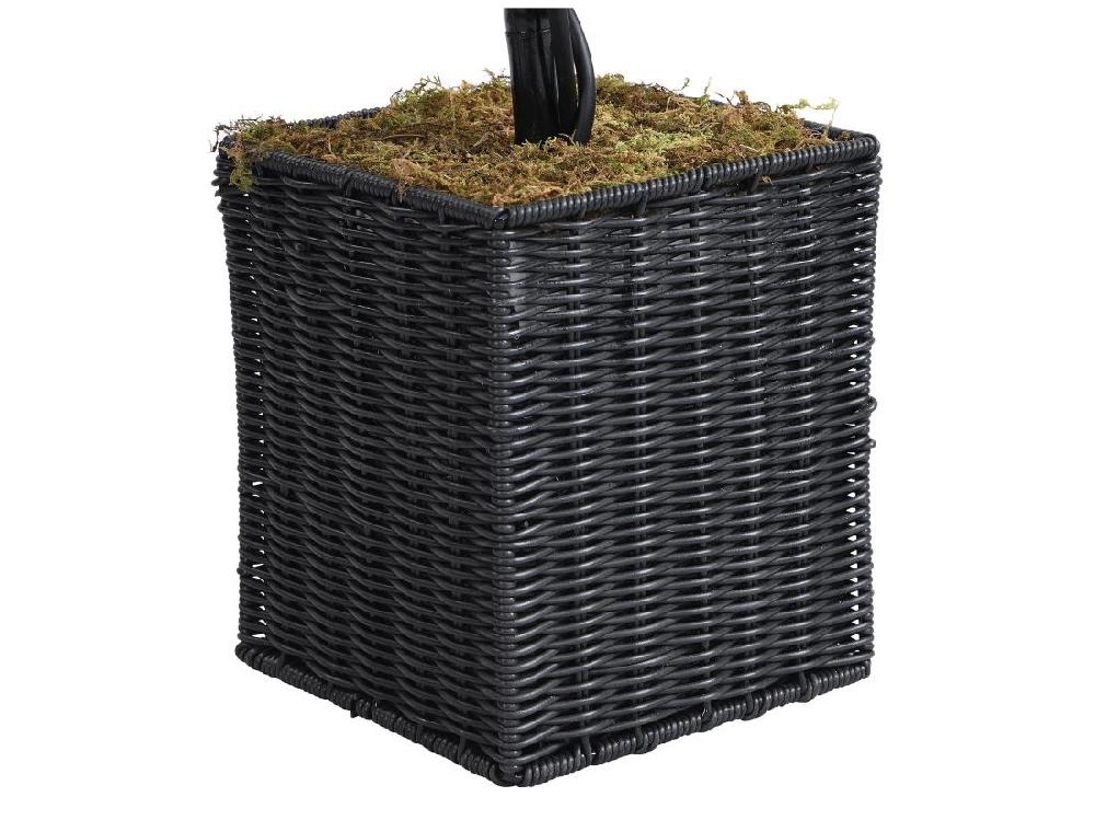 Vente Unique Plante Artificiel Buis 3 Boules Avec Pot - H. 90 X D. 18 Cm -PILANA