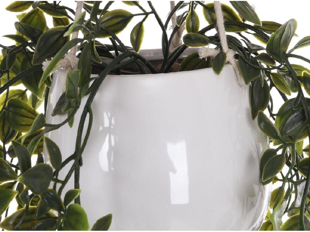 Vente Unique Plante Artificielle Tombante Avec Pot En Céramique - H.70 X L.20 Cm - Vert - BAHIANA
