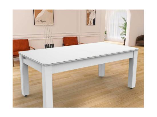 vente unique Plateau Dinatoire Réversible "Ping Pong" 213cm Blanc Laqué