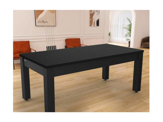 Vente Unique Plateau Dinatoire Réversible "Ping Pong" 213cm Noir Grainé