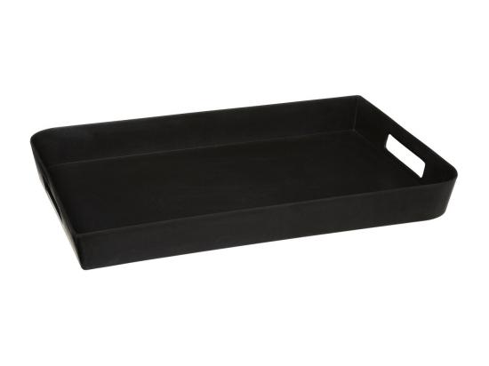 Vente Unique Plateau En Mélamine 45 X 30 Cm Noir Charbon