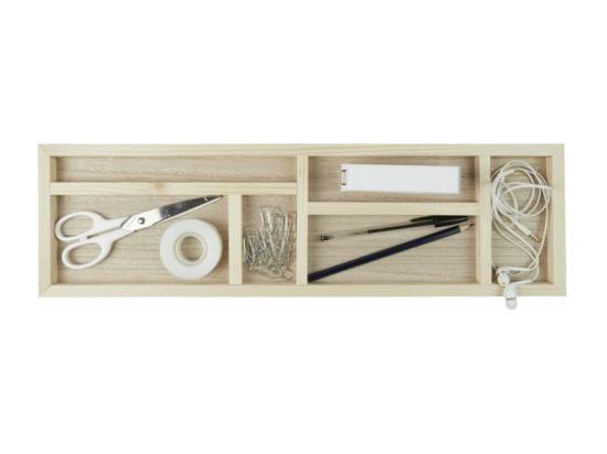 Vente Unique Plateau Organisateur "Bureau" 52cm Naturel