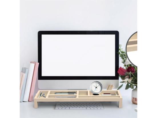 Vente Unique Plateau Organisateur "Bureau" 52cm Naturel
