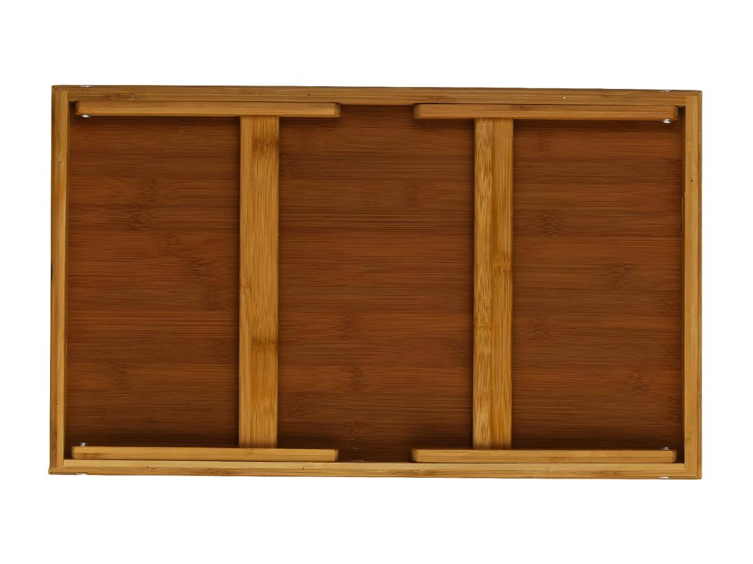 Vente Unique Plateau TV & Petit Déjeuner "Bambou" 50cm Naturel