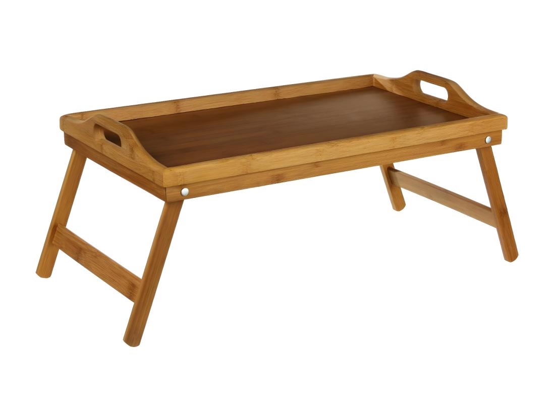 vente unique Plateau TV & Petit Déjeuner "Bambou" 50cm Naturel