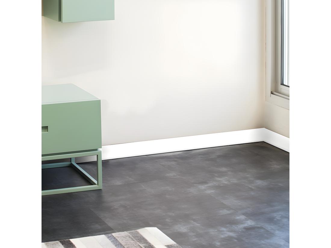 Vente Unique Plinthe PVC Lot De 10 L100xH. 8cm - Blanche - PVC