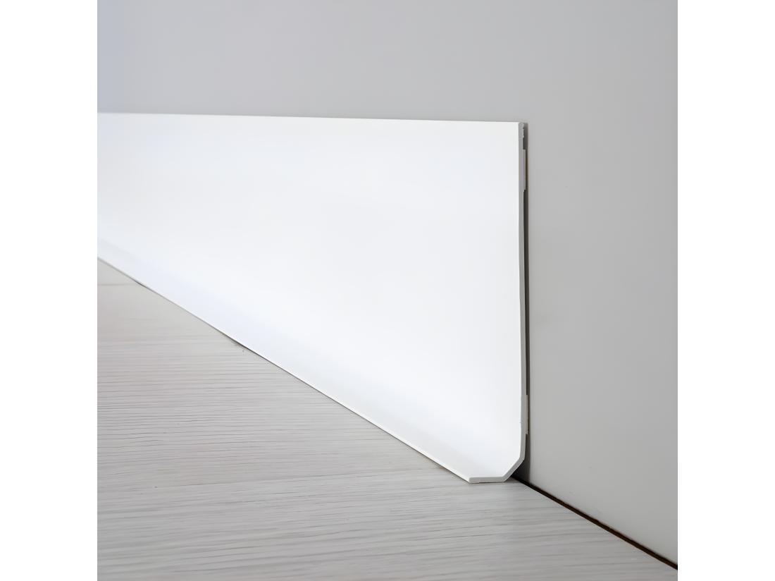 Vente Unique Plinthe PVC Lot De 10 L100xH. 8cm - Blanche - PVC